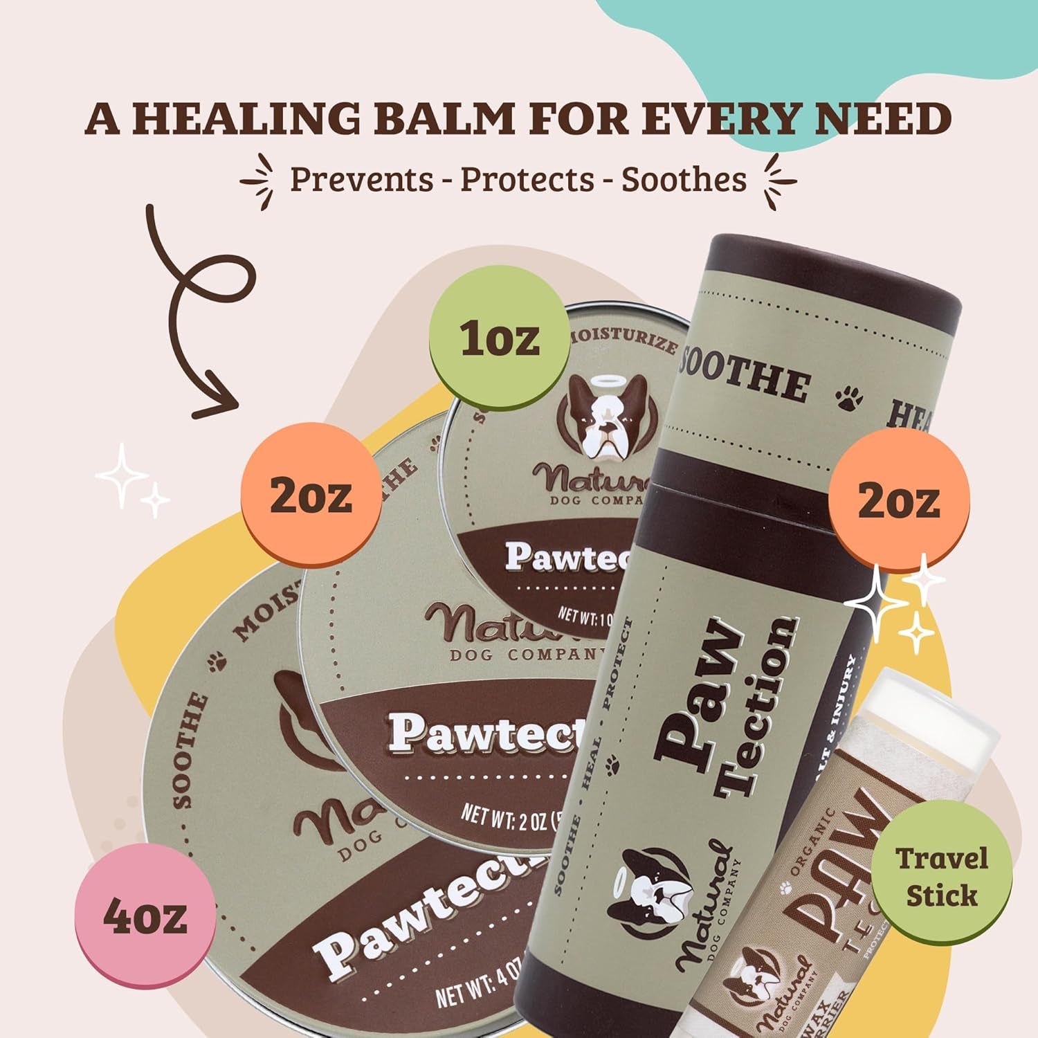Dog Paw Protection Stick Balm