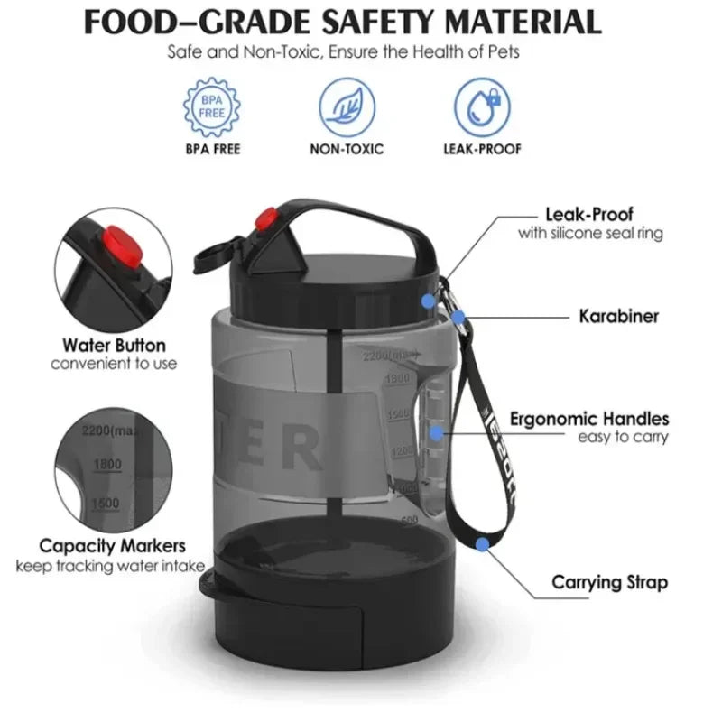 Large Capacity Dog Water Bottle