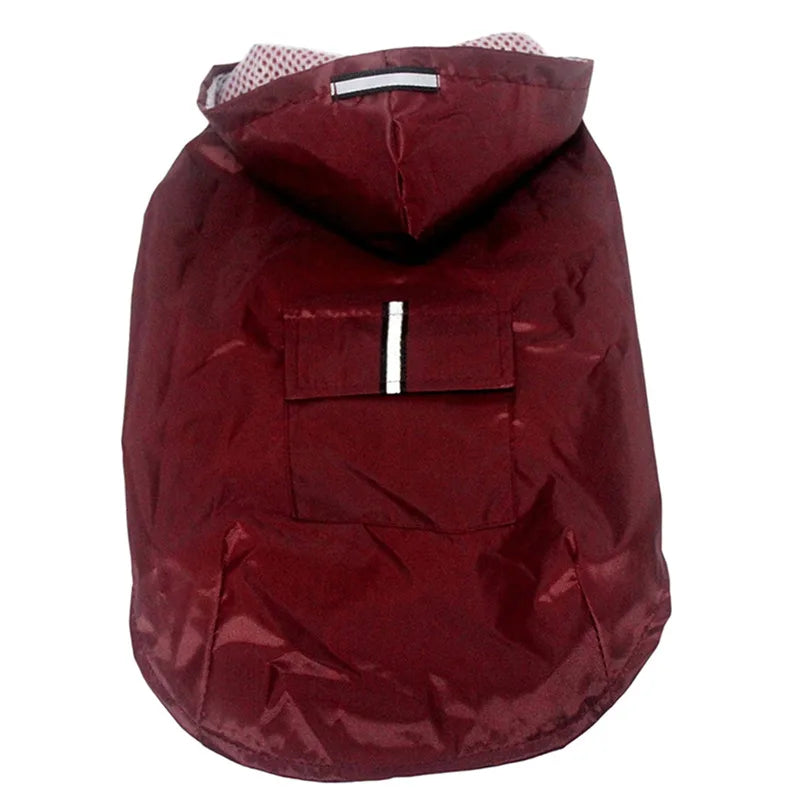 Dog Raincoat Waterproof Hoodie Jacket 