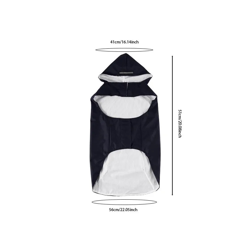 Dog Raincoat Waterproof Hoodie Jacket 
