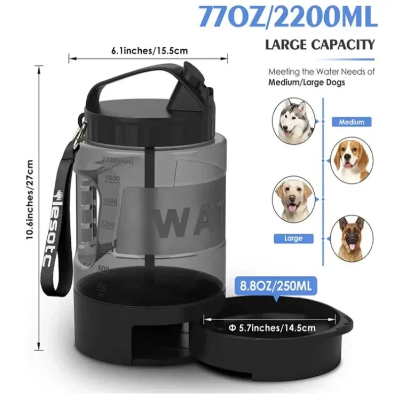 Large Capacity Dog Water Bottle