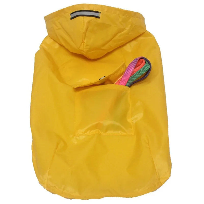 Dog Raincoat Waterproof Hoodie Jacket 